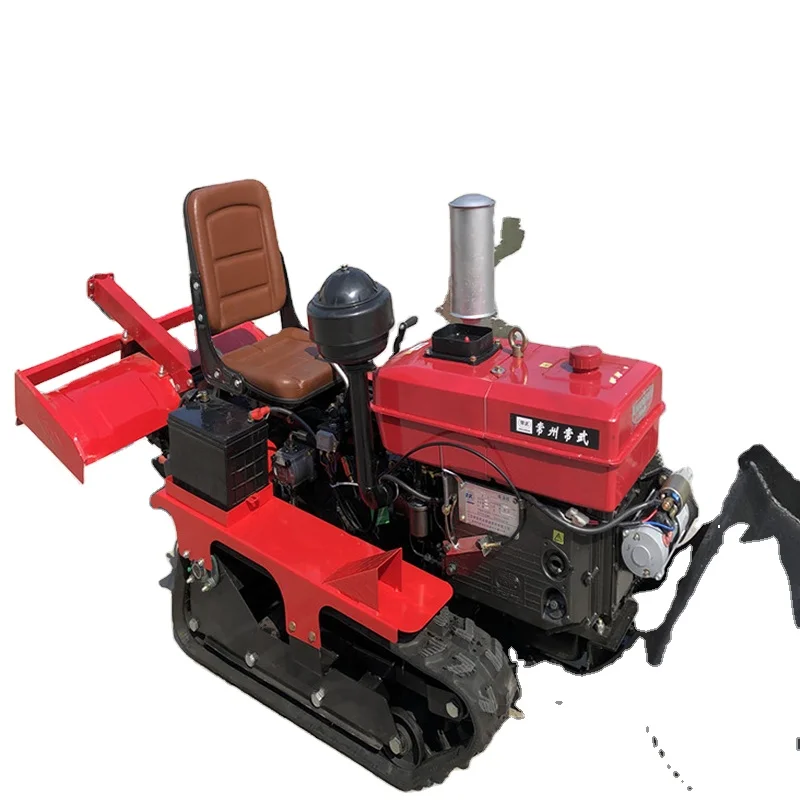 2025Coltivatore rotativo agricolo Trattore da giardino Tillers Tractor cingolato Motoseggia rotante