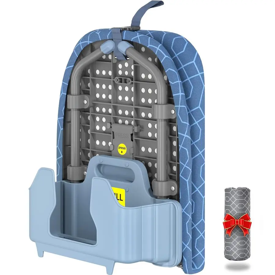 

Маленькая гладильная доска с держателем для утюга, настольная гладильная доска с 2 термостойкими чехлами, портативная настольная гладильная доска