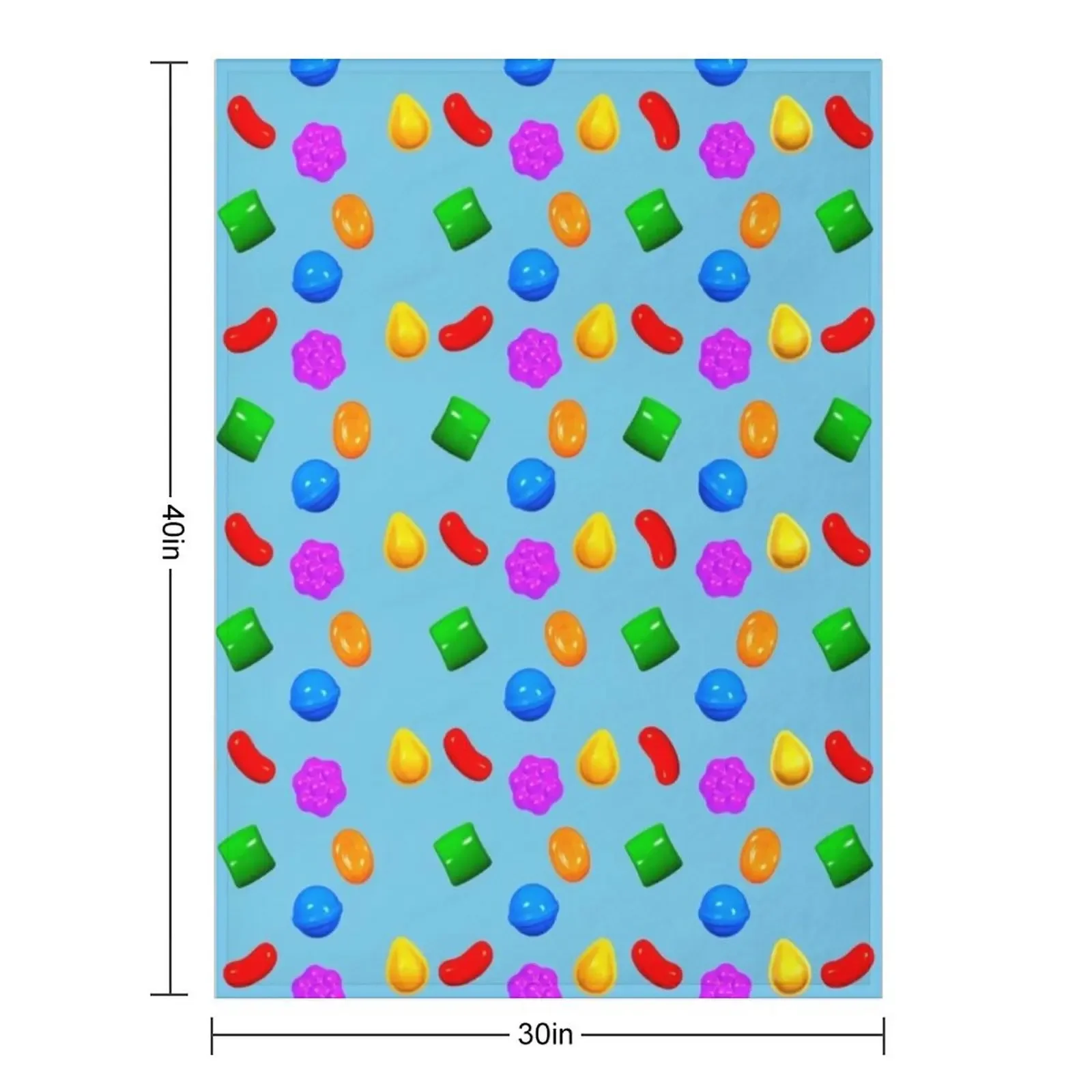 Custom Gotta Crush Some Candy Crush Throw Blanket Soft Plaid Shaggy Cute Winter Beds Blankets