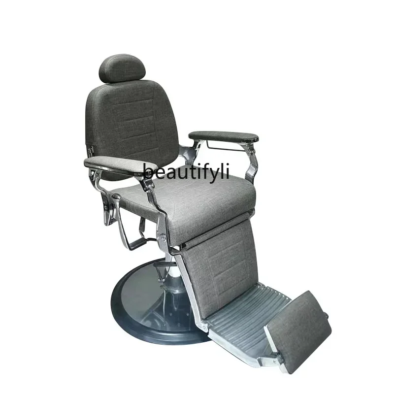 JJ45 ss L178Adjustable Vintage Hairdressing Shop Barber Chair Men's Grease Head Vintage Shaving Chair Barber Shop
