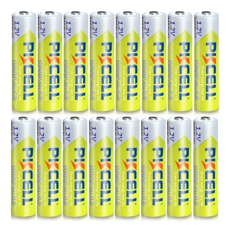 

16pcs/Lot PKCELL 1.2V 1000mAh NiMh AAA Rechargeable Battery Ni-mh 3A Batteries AAA Battria High Energy for Flashlight Toys