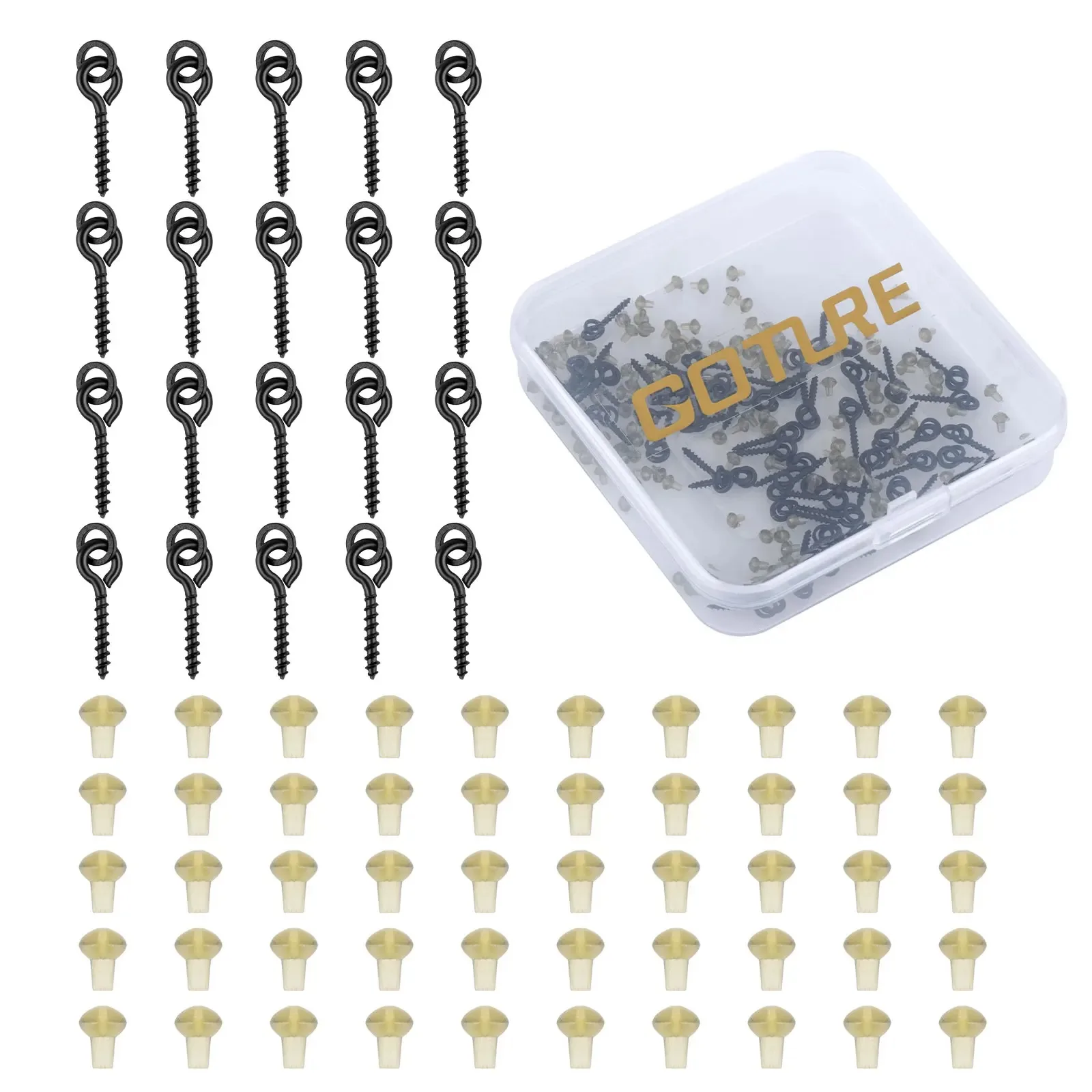 Goture Carp Fishing Safety Lead Clips Durable Quick Change Clips Swivel Snap Anti Tangle Sleeves Fishing Hook Accessories