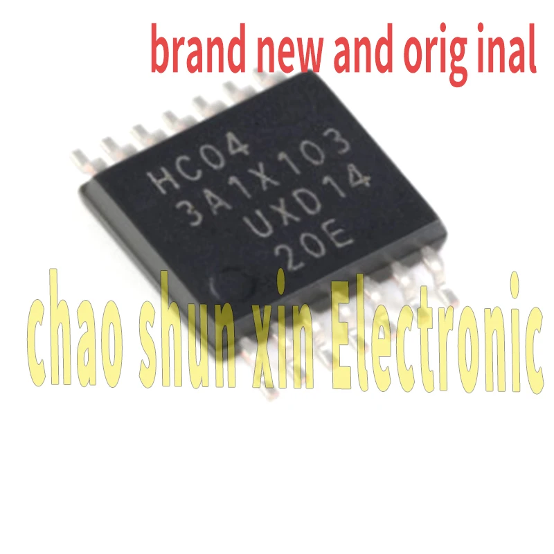 74Hc04Pw New Original Smd Tssop-14 Six-Way Anti-Phase Device Logic Chip