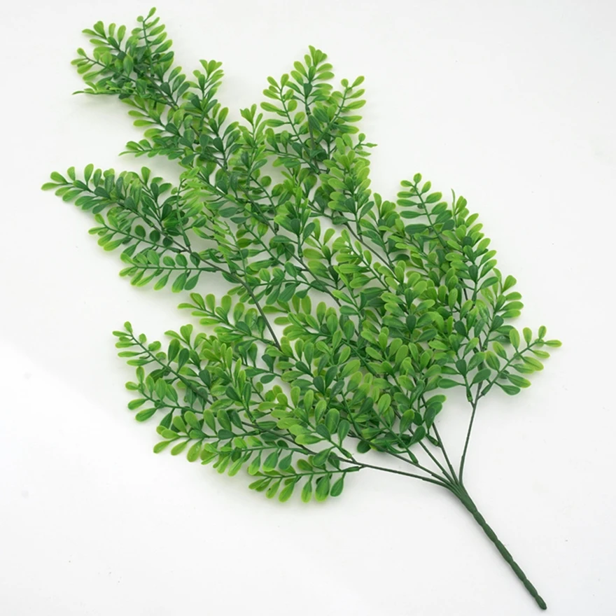 

1Pc Fern Rattan Artificial Plastic Plants Home Table Windowsill Door Wall Hanging Christmas Wedding Diy Decor Photography Props
