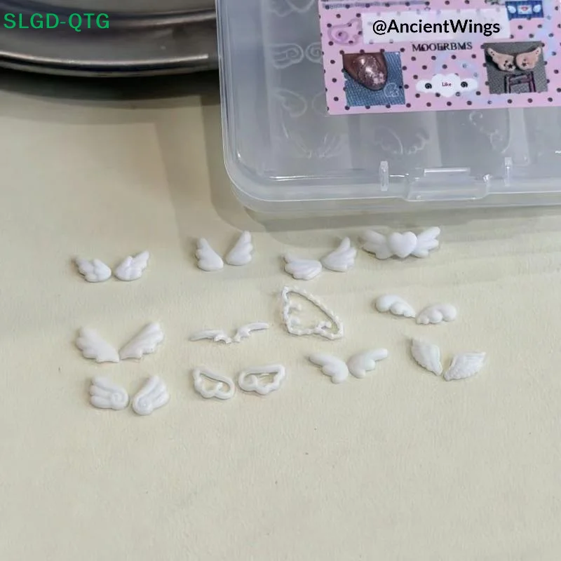 *3D Angel Wings Nail Mold Feather Shaped Silicone Template Reusable Silicone Nail Mold DIY Nail Art Decoration Nail Making Tools