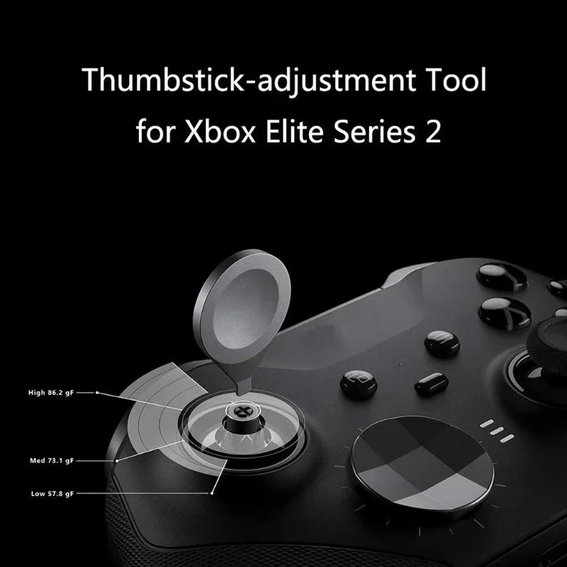 Juego de botones de repuesto para Xbox One Elite Controller Series 2, Juego de piezas de Metal, d-pad, palos de pulgar de gran altura, paletas traseras, 14 en 1