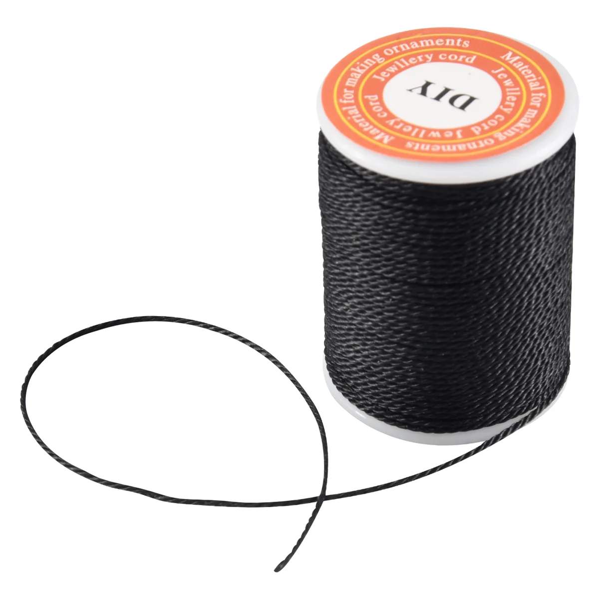 Roll Black Waxed Cotton Necklace Beads Cord String 1mm HOT GSY