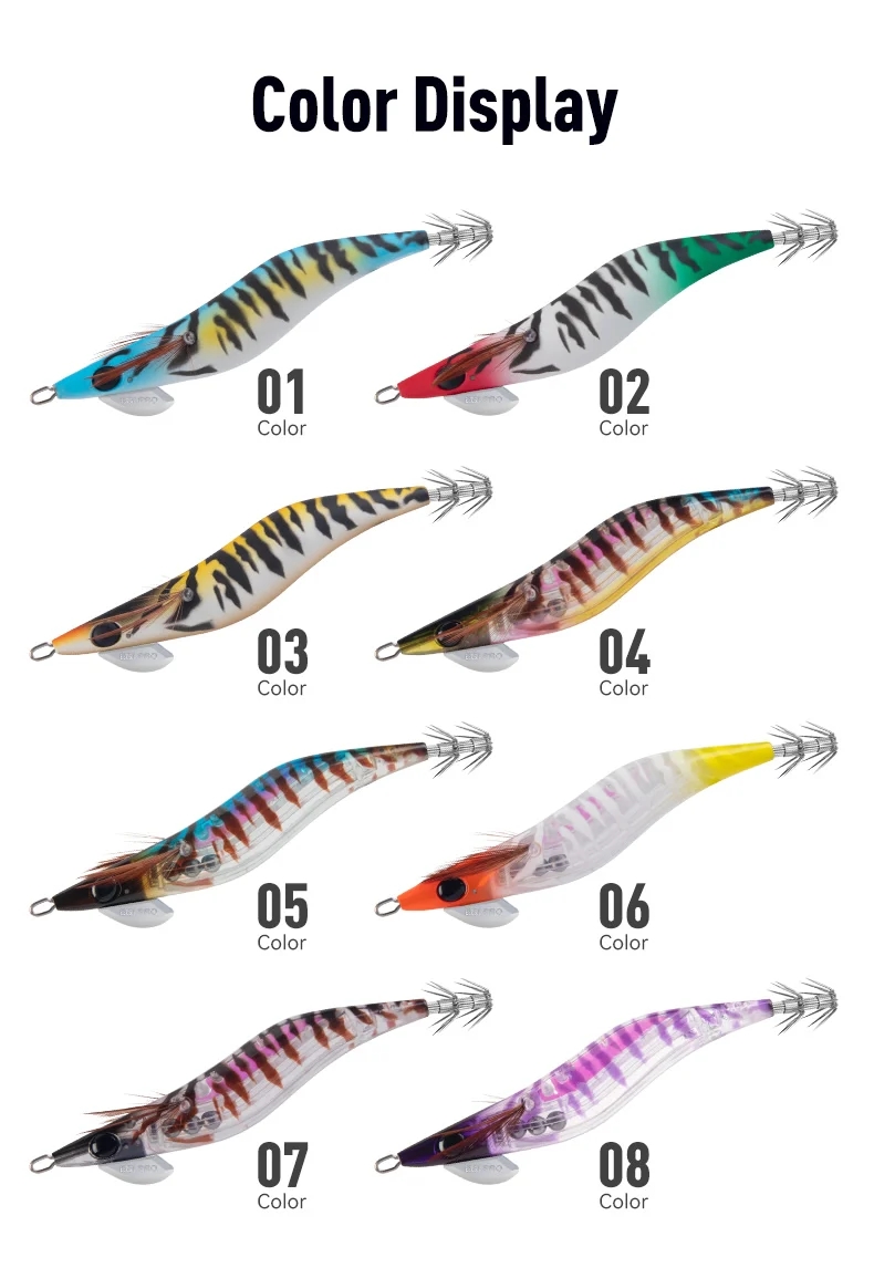 Kingdom Far Casting Egi 2.5 # 10g 3.0 # 15,5g 3,5 # 19,5g Langsam Sinkende Künstliche Jigging-Köder Tintenfisch-Haken Meeresfischen Tintenfisch-Köder – Detail 12