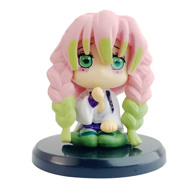 4cm Figuren Demon Slayer Obanai Miritsu Genya Tengen Tomioka Giyuu Shinobu Kanawo Gyoumei Muichirou Ornamente Mini-Modell Spielzeug-Set – Detail 12