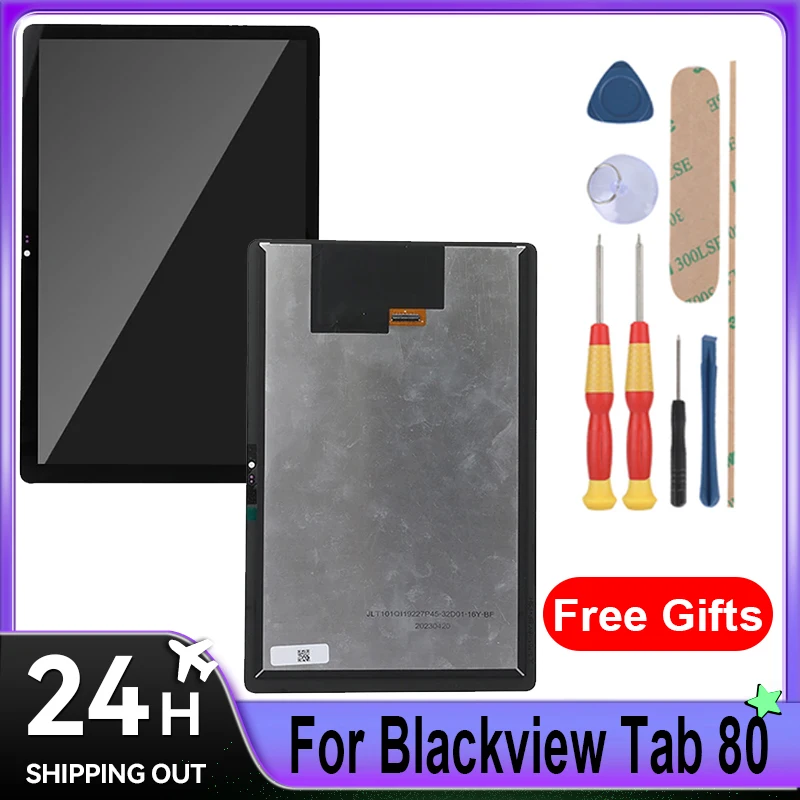 blackview-tab-80用lcdディスプレイ-タッチスクリーン（フレーム付き）フルアセンブリタブレット交換部品（工具付き）