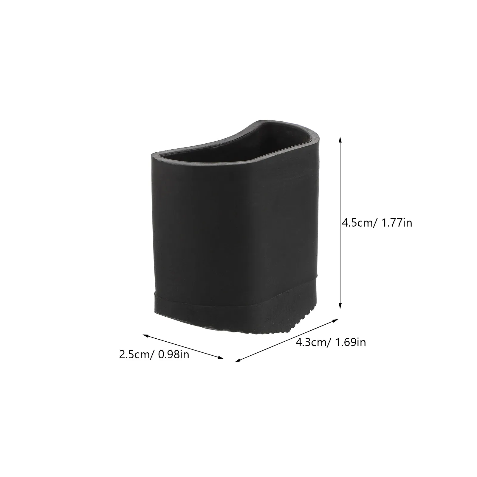 4Pcs Ladder Anti Slip Rubber Feet Pads Non Slip Foot Covers Folding Step Ladder Feet Replacement Caps Black Replacement End Caps
