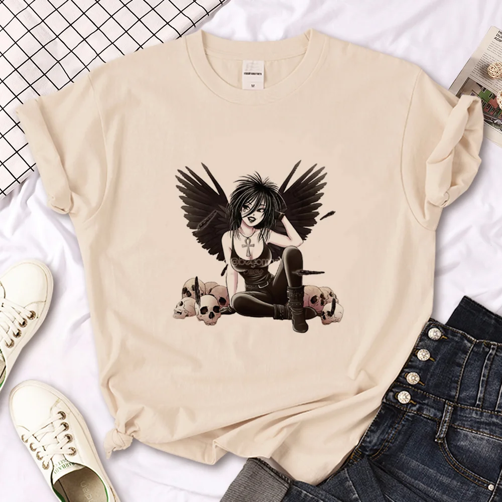 Sandman t shirt women Japanese manga Y2K t shirt female harajuku designer comic clothing