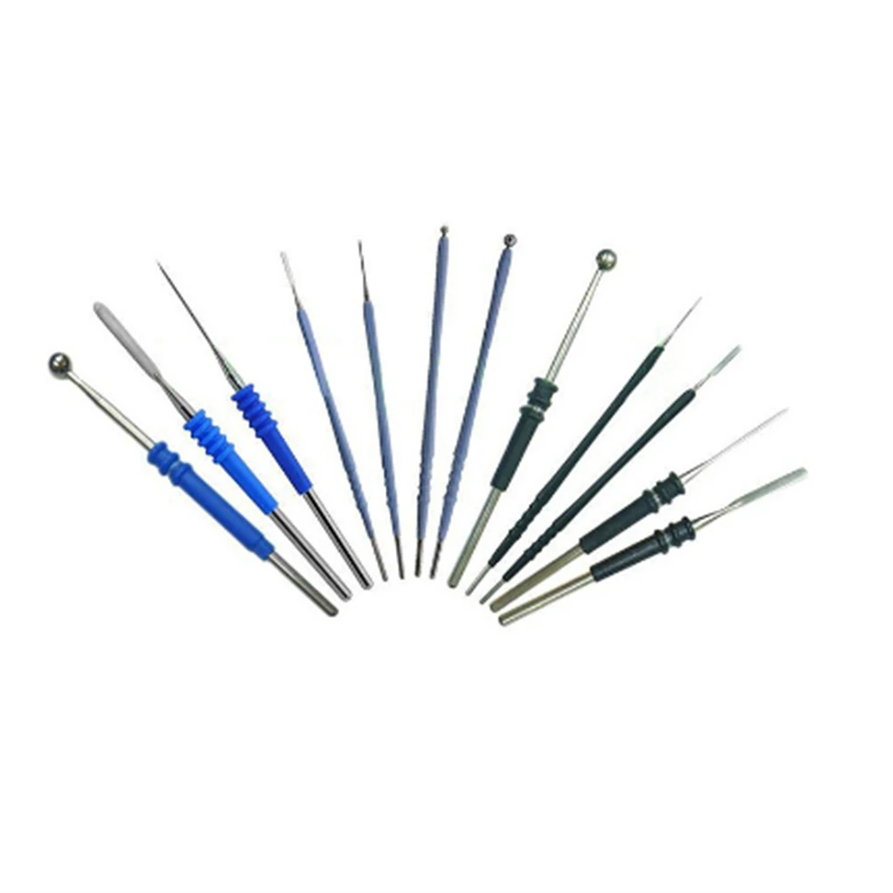 10Pcs Disposable Surgery ESU Pencil High Frequency Disposable Electrosurgery LEEP Unipolar Electric Knife Pen ZJY