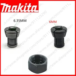 6mm 6.35mm Collet Cone for MAKITA RP0900 RT0700 RT0700C RT0700CX3 RP2301FCXK RT0700CX2 3621 3621A 3620 MT361 DRT50Z RT0702C