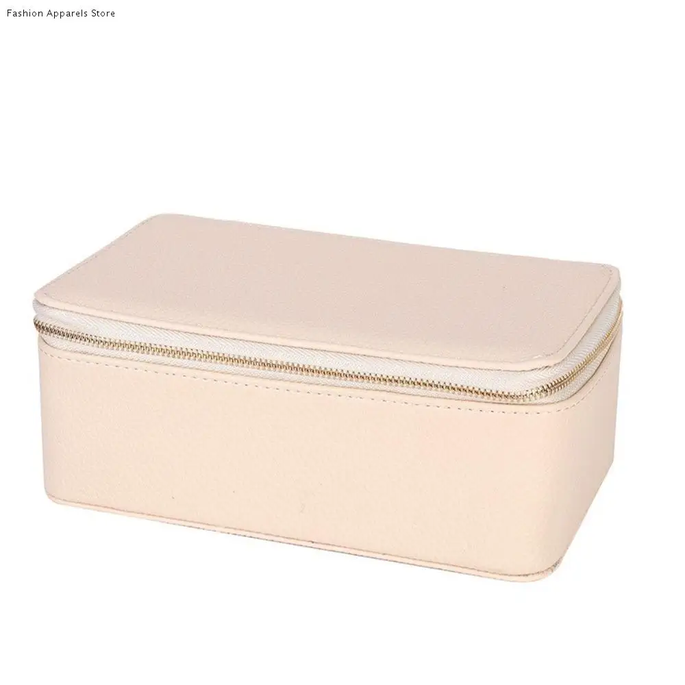 

Versatile Dustproof PU Jewelry Box Organizer with 12 Small Pouches Jewelry Storage Case PU Leather Jewelry Display Box Women