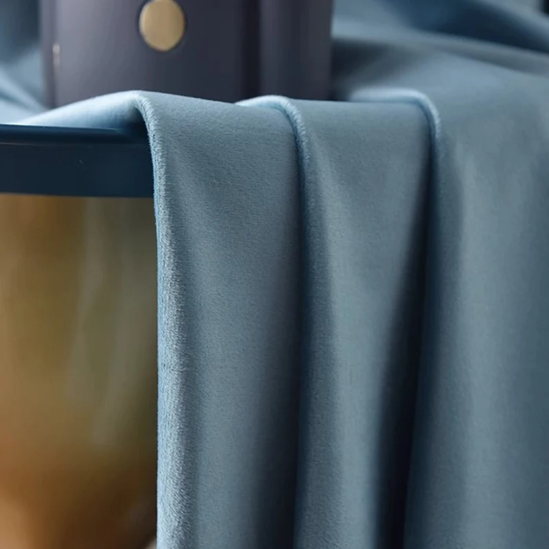 2 قطعة ستارة التعتيم هوك نوع غرفة نوم غرفة المعيشة ضوء فاخر الراقية جو الشمال الحديثة ستارة بسيطة