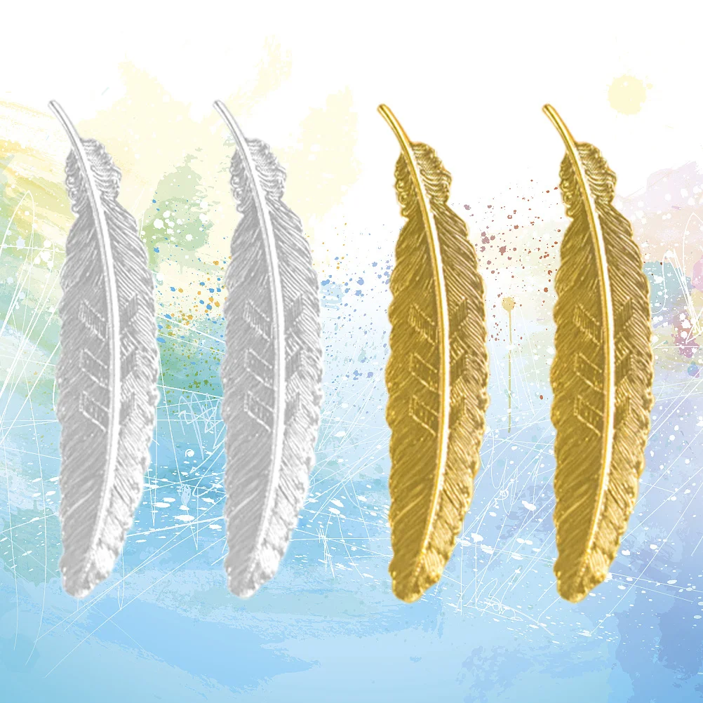 4Pcs Metal Bookmarks Vintage Exquisite Creative Design for Readers Students Writers Book Marks Gifts Metal Bookmarks