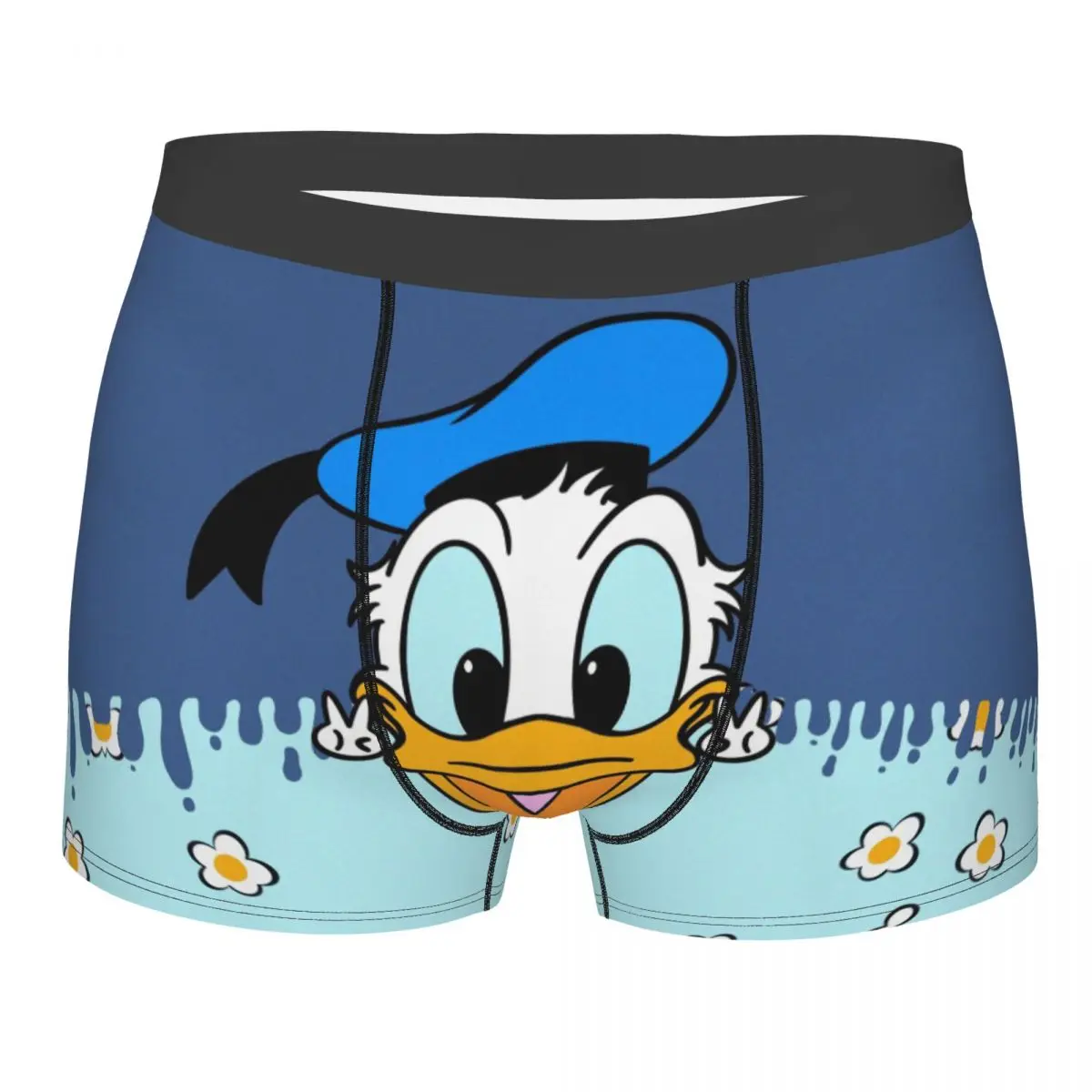 

Custom Male Cool Donald Duck Underwear Funny Cartoon Boxer Briefs Soft Shorts Panties Underpants