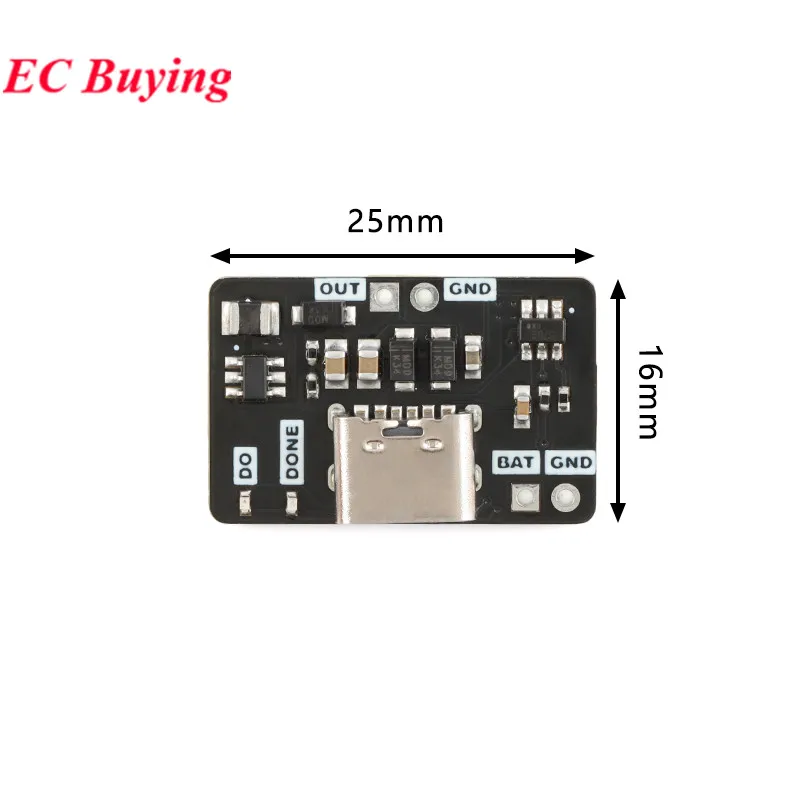 5 pces/1pc 3.7v litro 9v 5v 1a multímetro modificado tipo-c usb 18650 bateria de lítio carregamento impulso descarga ajustar módulo carregador