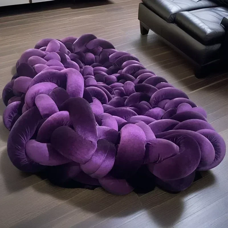 Italian Modern Nordic Designer'S Creative Villa Special-Shaped Boa Special-Shaped New Fabric Python Woven Sofa