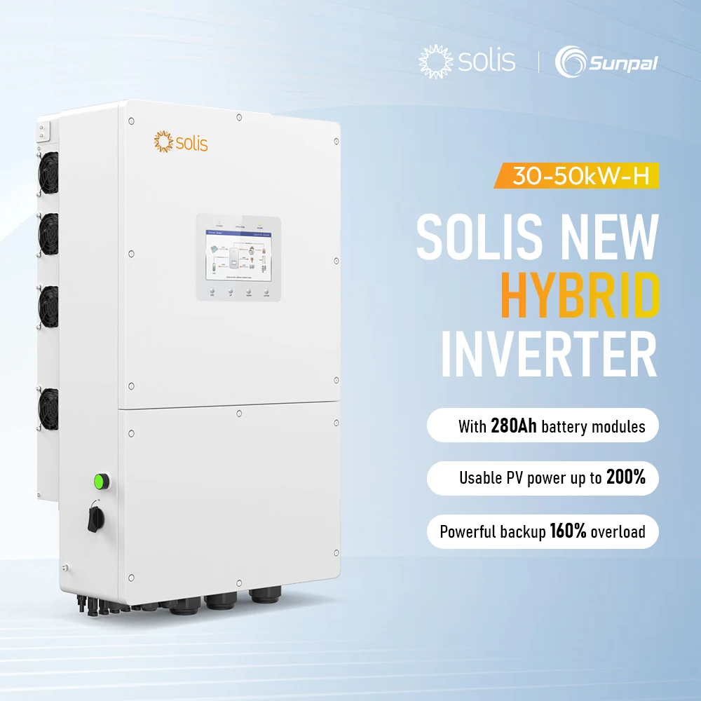 Solis 3phase Hybrid Solar Inverter 30Kw 50Kw All In One Battery Energy Storage Off Grid Inverter
