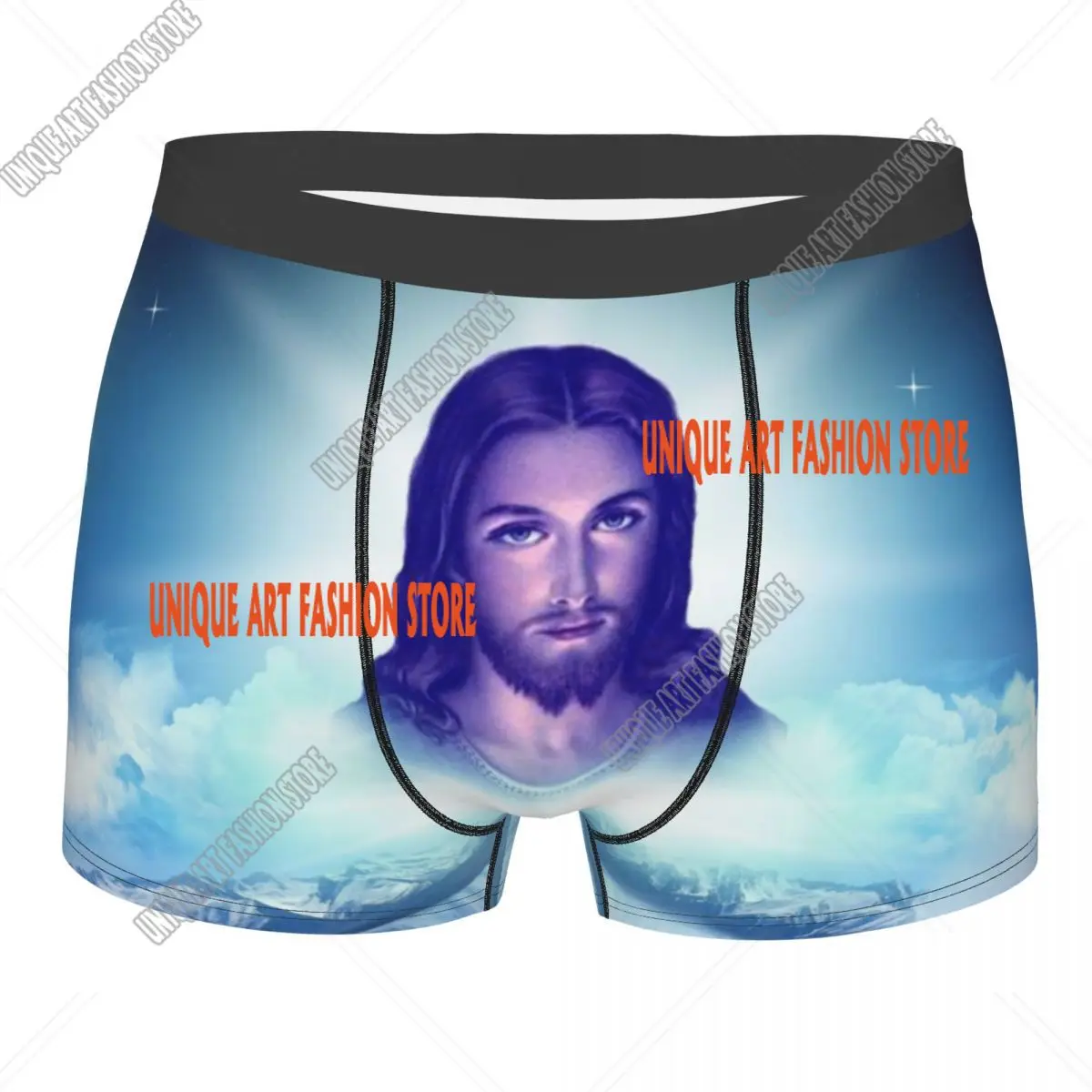 Custom Savior Jesus Christ Underwear Men Breathbale Christian God Boxer Briefs Shorts Panties Soft Underpants For Homme