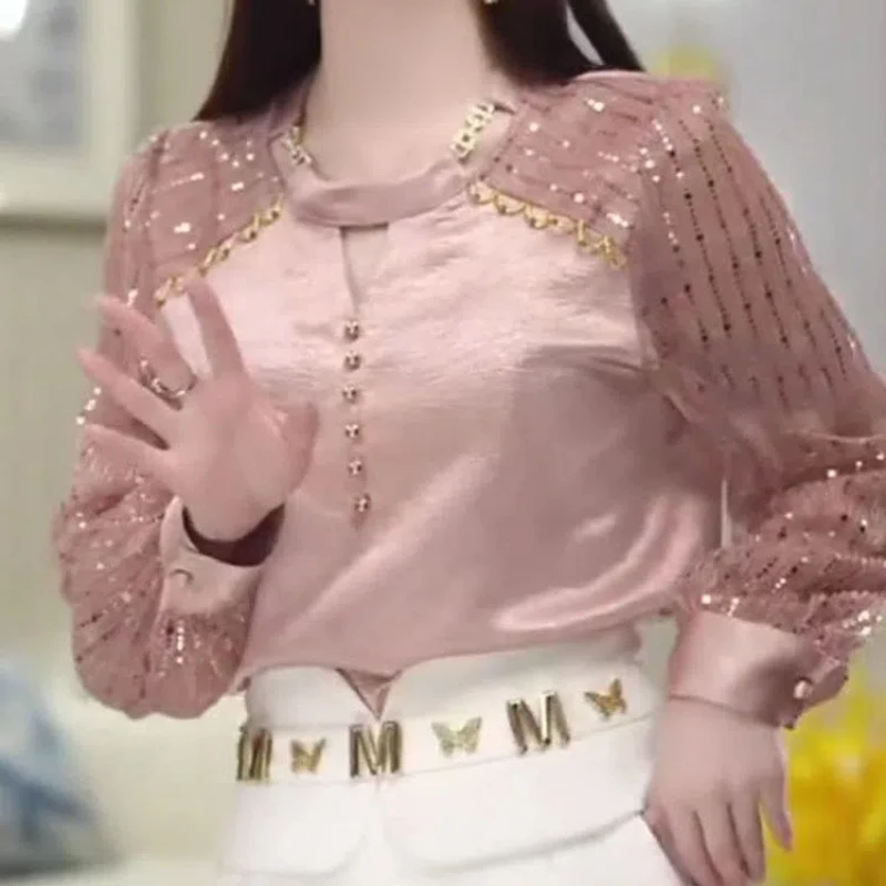 

High-end Temperament Goddess Style Unique Fashionable Slim Design Shirt for Women