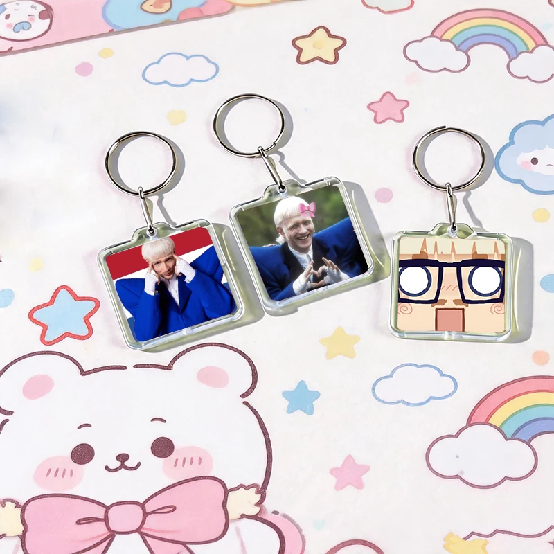 Pop Singer Joost Klein Creative Acrylic Keychain Handmade Hanging Clothes Backpack Decoration Accessories Gifts with Friends
