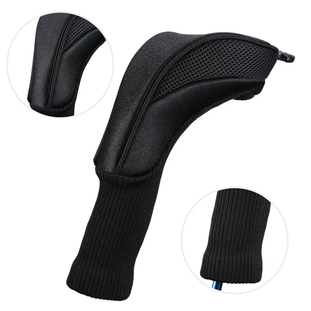 

3Pcs Golf Club Caps, Wooden Clubs and Protective Sleeves,Black