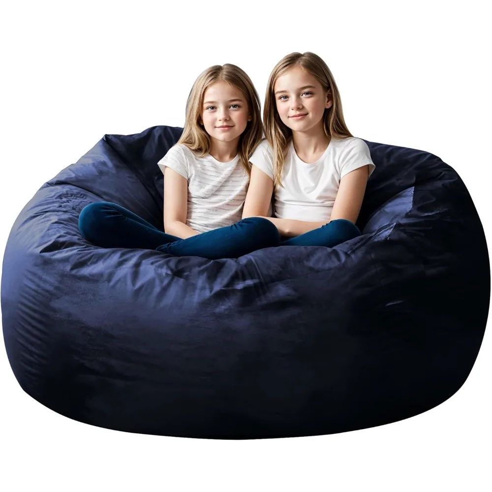 

Giant 4' Bean Bag Chair Memory Foam for Teens, Big Sofa Chairs, Giant Bean Bag Soft Fluffy Fur Bean Bag Chairs