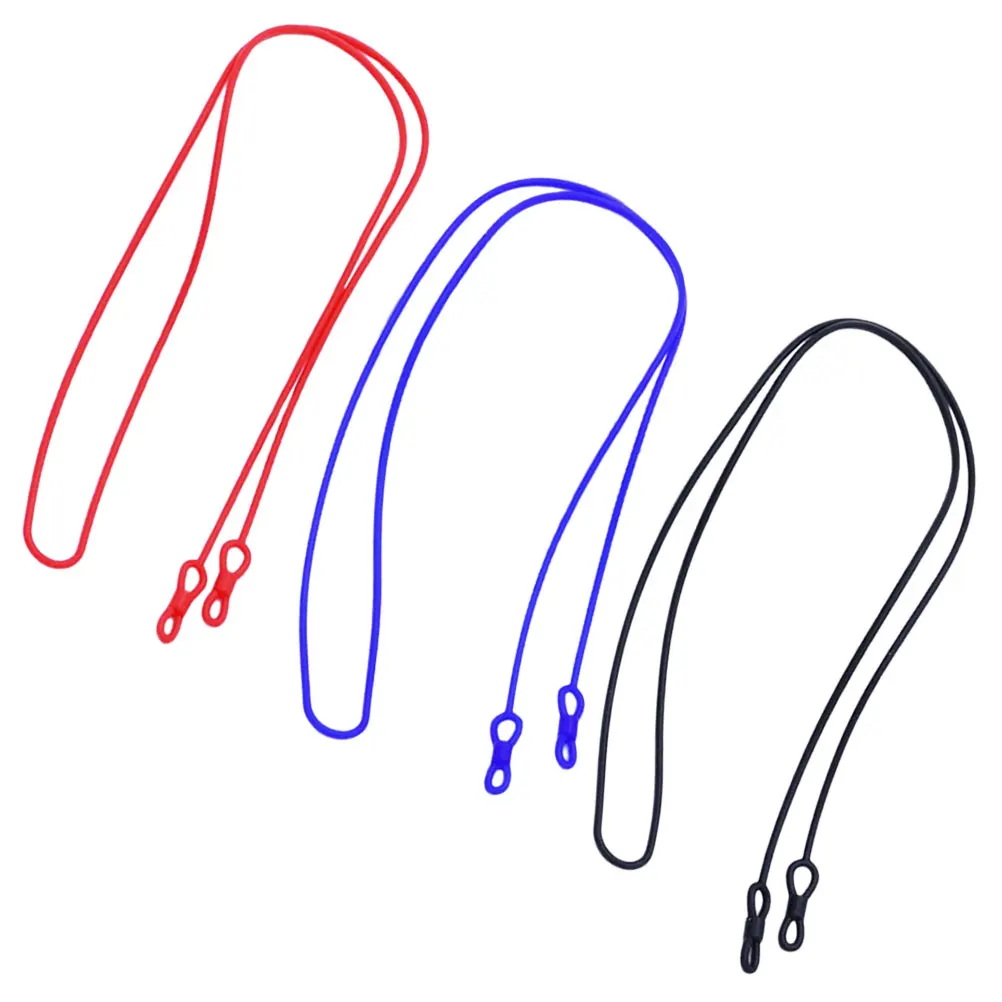 

3pcs Glasses Lanyard for Men Women Durable Silicone Eyeglass Strap Anti Loss Chain Lightweight Portable Eyewear