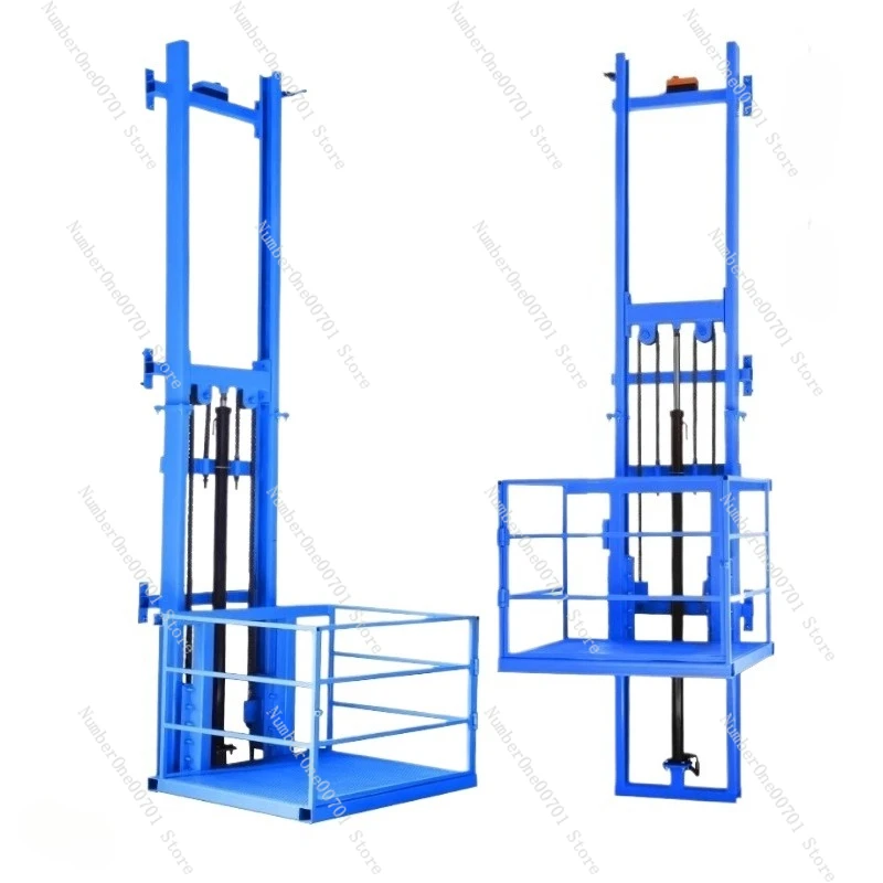 1-6M Heavy Duty Hydraulic Freight Elevator | 500-2000kg Warehouse Goods Lifting Platform