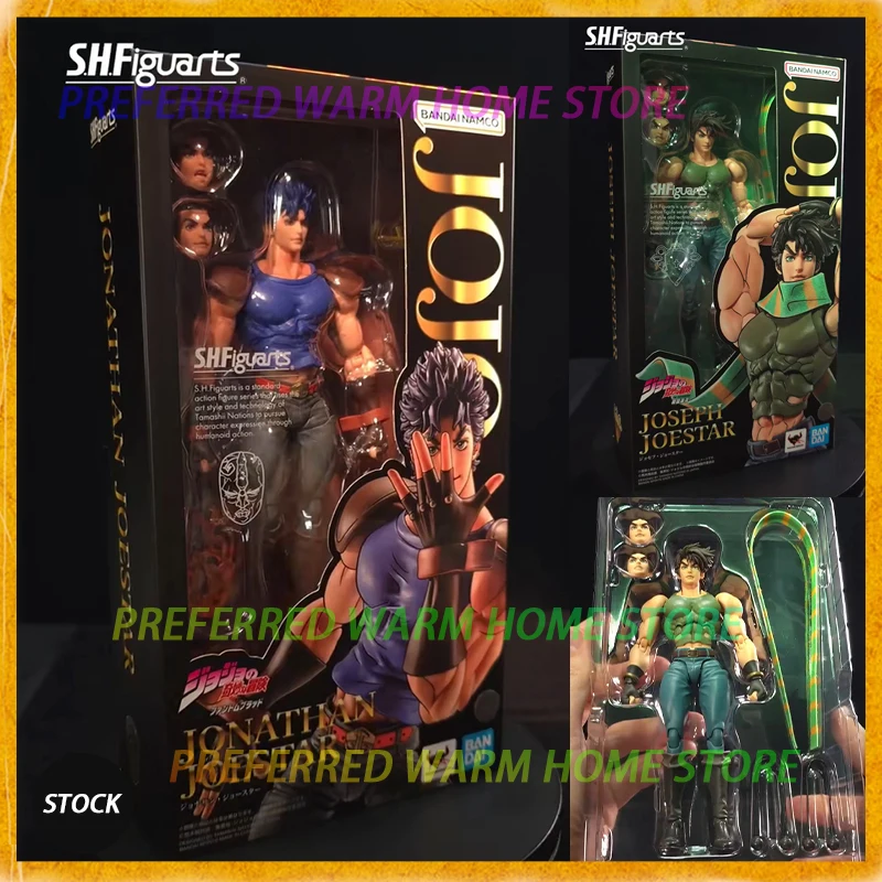 

In Stock BANDAI SHF JONATHAN JOESTAR JOSEPH JOESTAR Movable Model Toys S.H.FIGUARTS JoJo's Bizarre Adventure