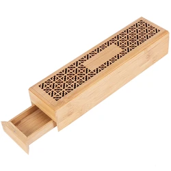 Incense Burner Incense Stick Holder With Drawer Joss-Stick Box Hollow Aromatherapy Zen Lying Censer For Home Office Teahouse