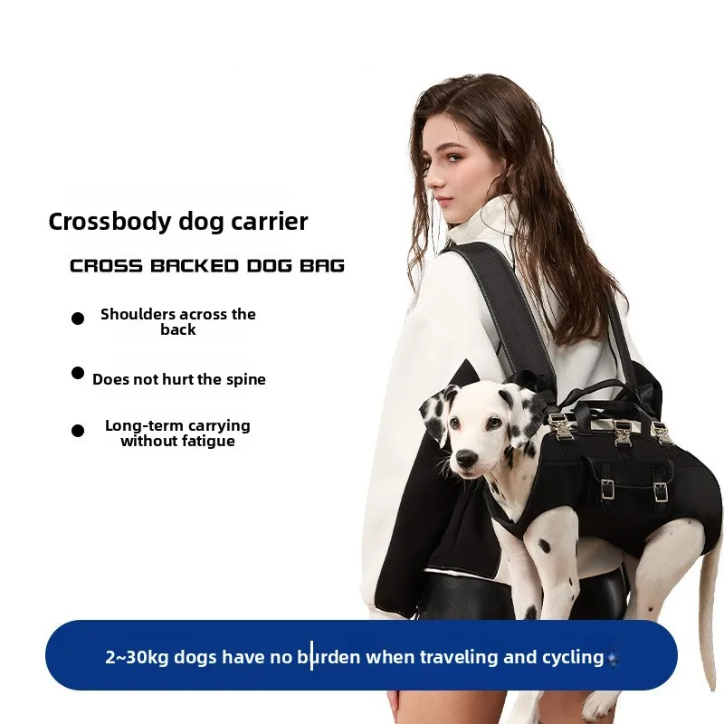 Pet Backpack Can Be Carried on Both Shoulders. Pet Dog Can Be Used on The Body To Go Out and Ride. Portable Bag