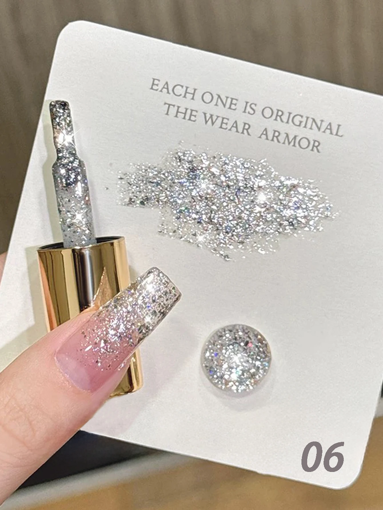 MIANEL 12ML Weißer Nagellack Jimeng Hochzeitskleid Feiner Glitzer-Gel-Nagellack Super Glänzender Glitzer-Nagellack für Nagelkunst-Salon – Detail 13