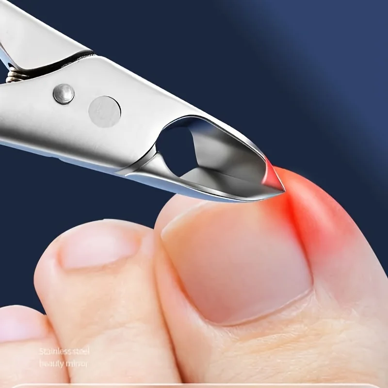 Stainless Steel Toenail Clippers with Eagle Beak Design | Precision Trimming for Ingrown & Thick Nails, Includes Tweezers, Odor- view 3
