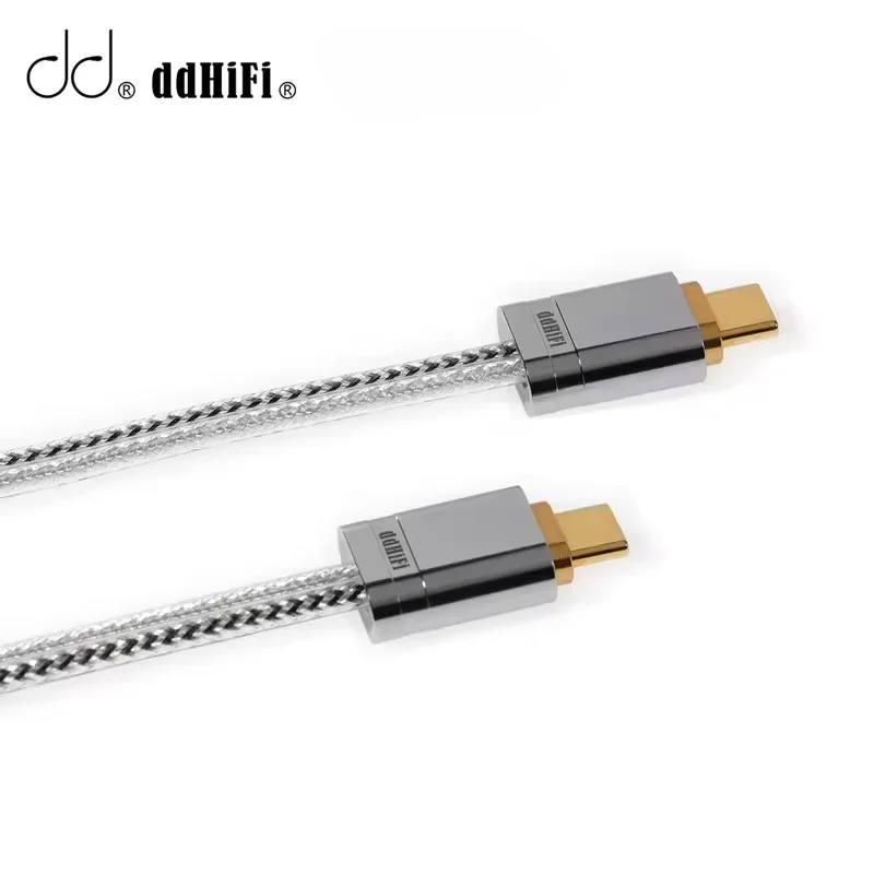 DD ddHiFi TC09S HIFI Audio cable Type-C to Type-C OTG Cable  High Purity Litz Pure Silver Wire， High quality