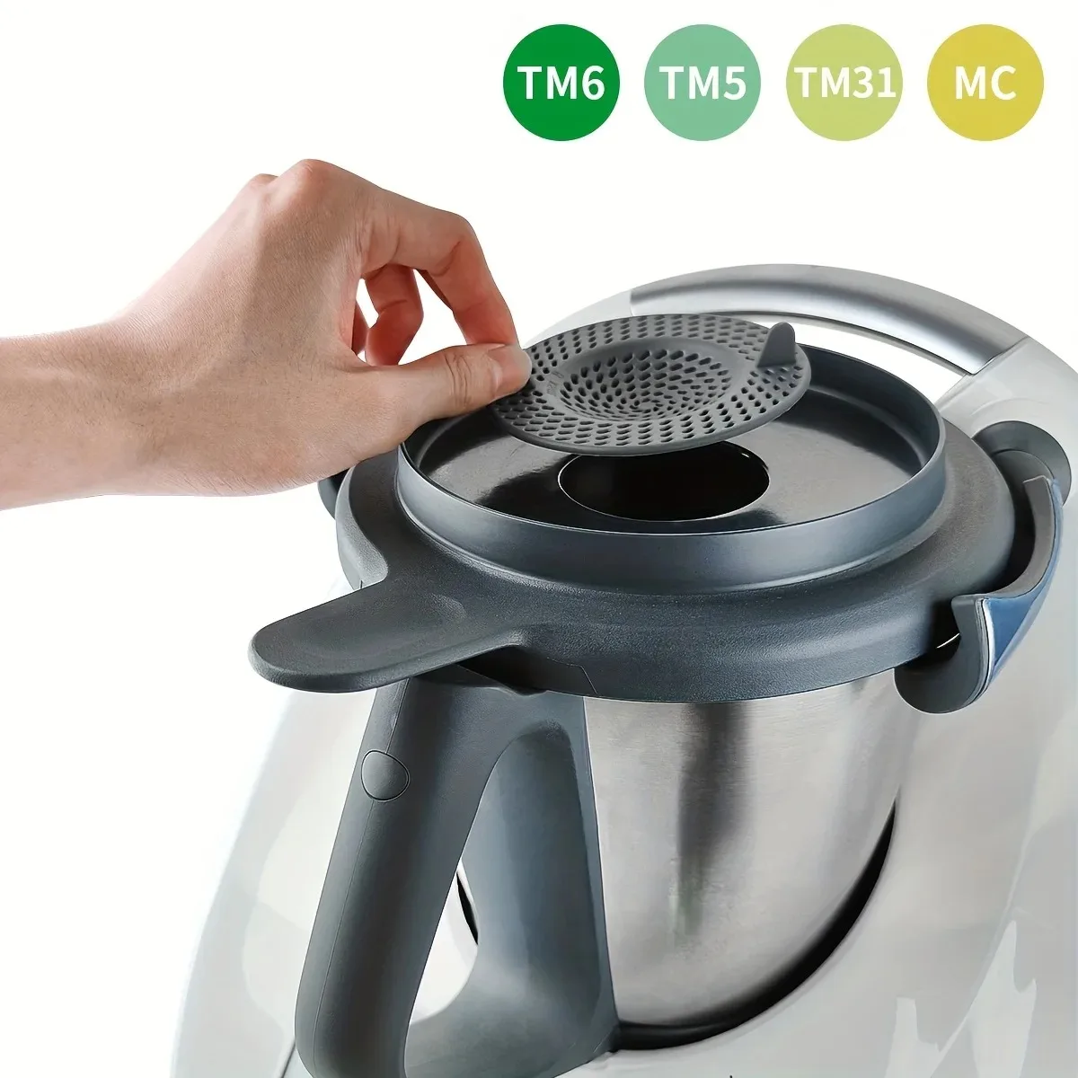 Protector contra salpicaduras para Thermomix TM6/TM5/TM31 y MonsieurCuisine MCsmart/MCtrend/MCConnect |   Accesorio Antisalpicaduras para Procesador de Alimentos ﻿