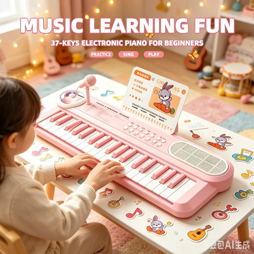 Song With Musical Instrument - Elektrisches Klavier mit 37 Tasten und