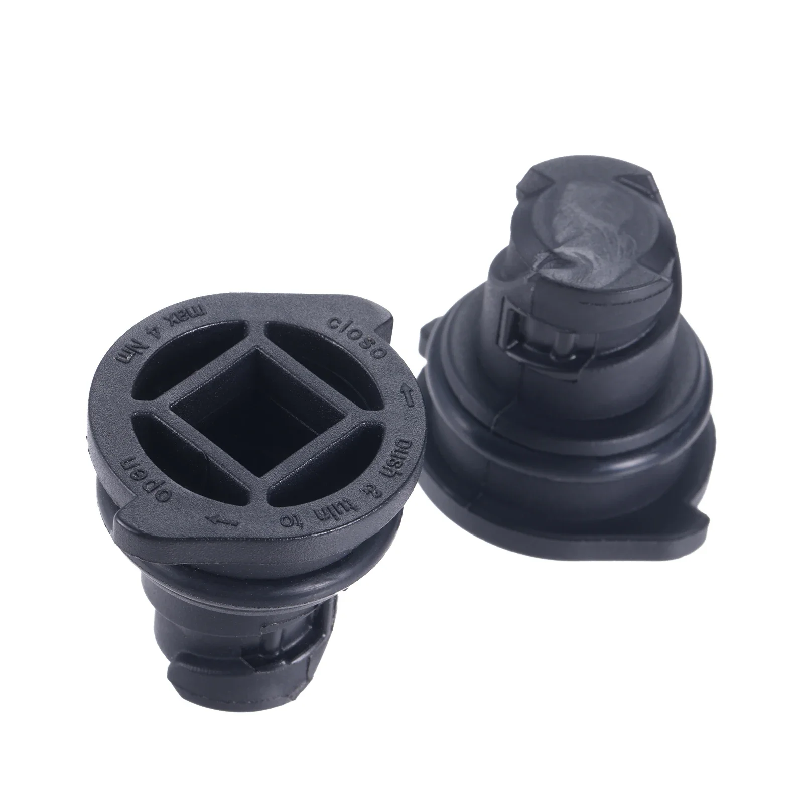 2Pcs Plastic Car Engine Oil Pan Drain Plug with O-ring Plastic Screw for Buick Chevrolet 2.0T Cadillac LSY Engine 55501526 Black