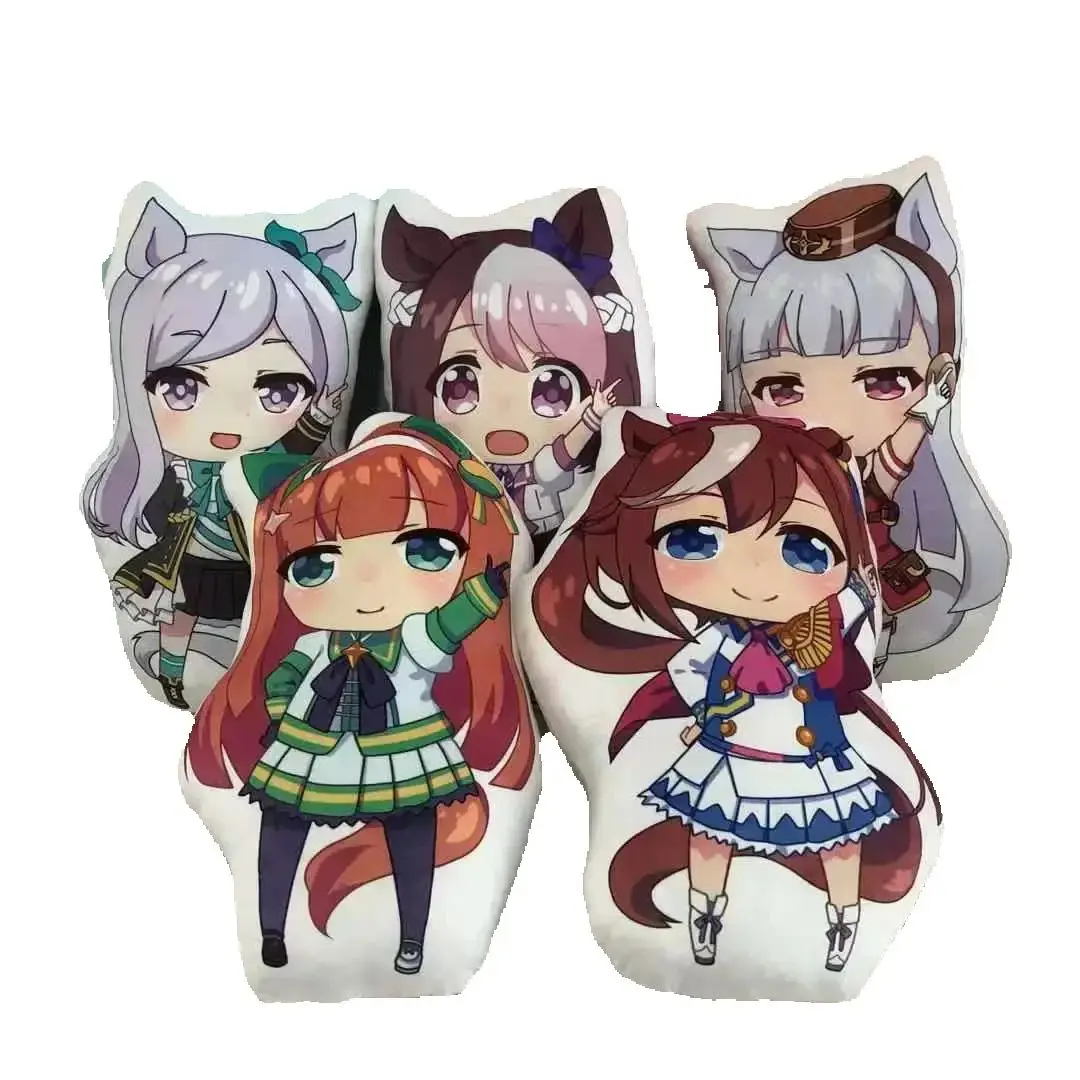 Uma Musume Pretty Derby Plush Stuffed Cushion Decor Anime Girls Cosplay Throw Pillow Office Back Plush Cushions