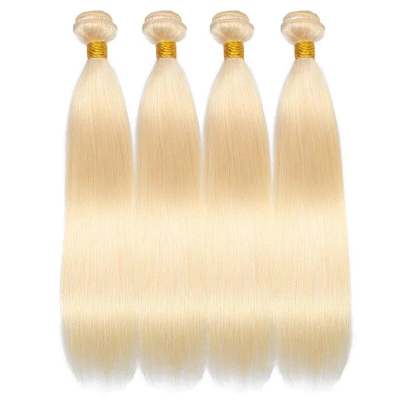 613ブロンド人毛束32 34 36 38 40インチブラジル産レミーヘアウィーブハニーブロンド1 3 4ストレート束ヘアエクステンション