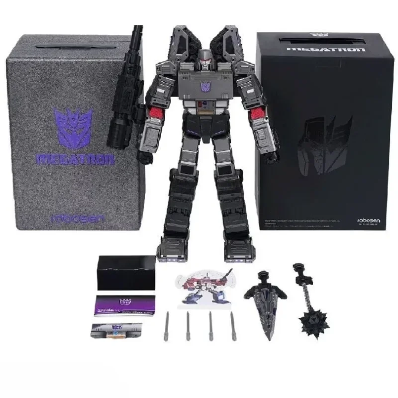 In Stock Robosen Transformers Megatron Robosen Auto-Convert Smart Robot Flagship Edition-Programmable Voice Control Hobby Gifts