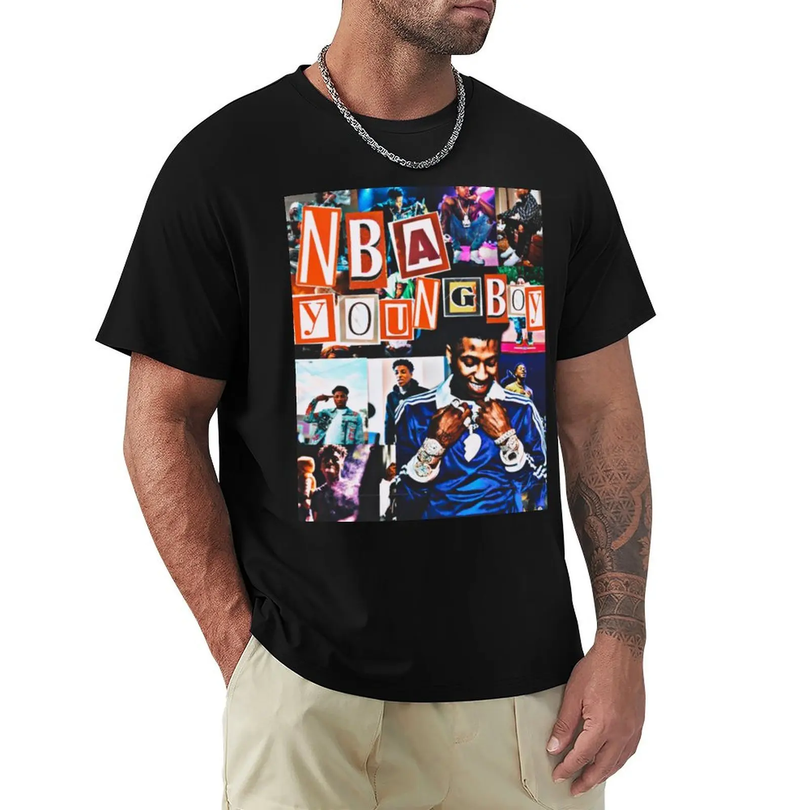 

Chemise NBA Youngboy T-Shirt man clothes funny meme t-shirts graphic t shirt vintage men t shirts high quality