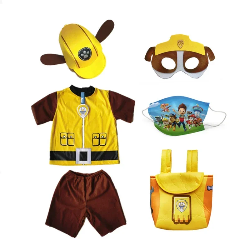 Marshall Chase Rubble Rocky Cosplay Traje para Crianças, Patrulhas PATA, Carnaval Cos, Vestidos Skye, Roupas de Halloween, Presente Infantil