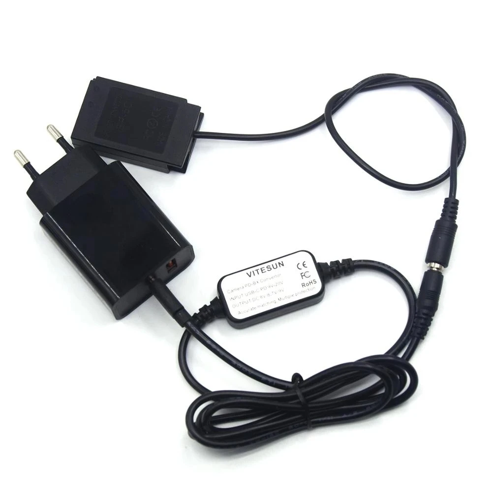 

USB Type-C Charger Cable + EP-5C EP5C DC Coupler EN-EL20 Dummy Battery + PD Charger For Nikon 1J1 1J2 1J3 1S1 1AW1 V3