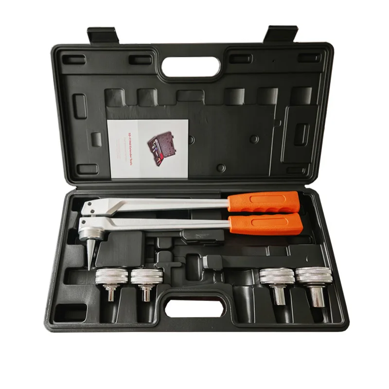 Copper Pipe Expander Tool Kit with Multiple Expansion Heads for Refrigeration Repair