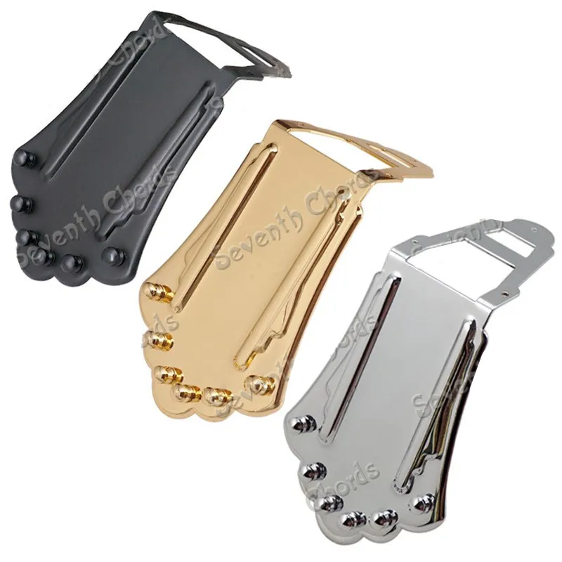 

A Set Guitar Bridge For Hollow Semi Hollow Electric Guitar Accessories Parts Musical Instrument Chrome Black Gold For Choose