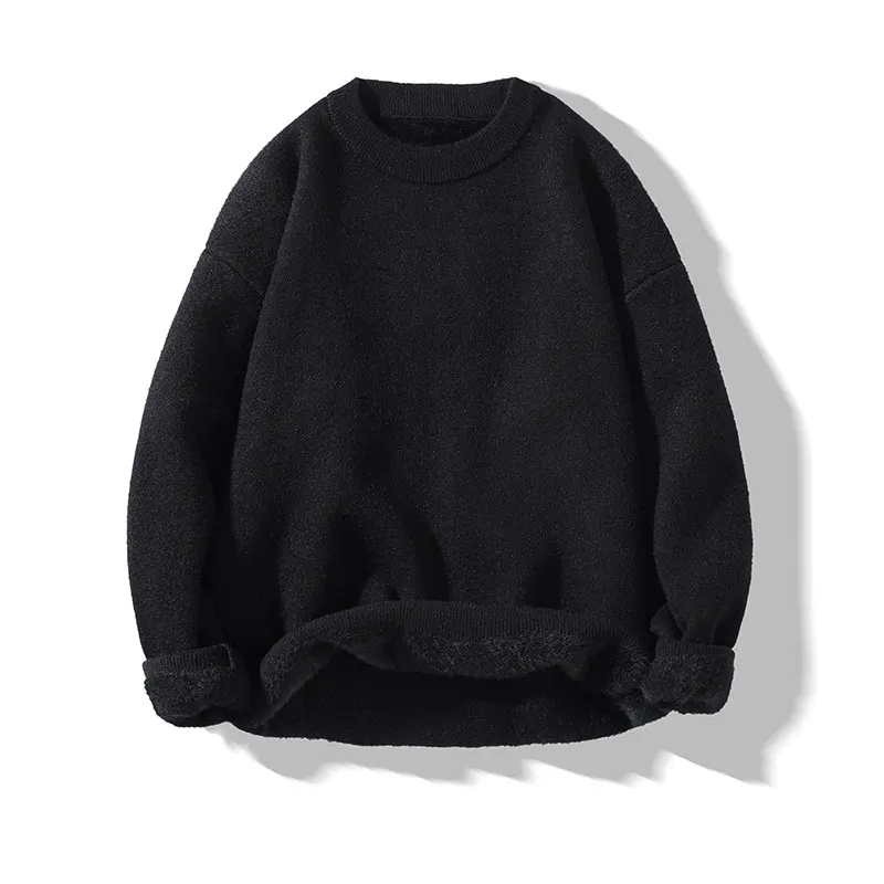 Sweater For Men Men's Clothing Spring Men's Sweat-shirt Pullovers Casual Streetwear Knit Autumn Fashion Hombre Warm Solid Male